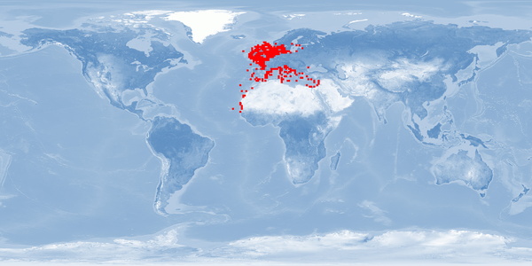 Distribution map: Solea solea (Dover sole)