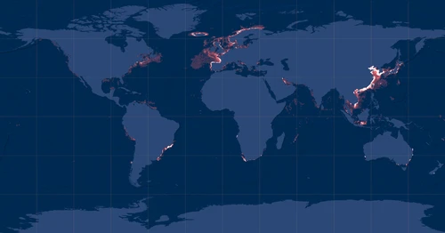Distribution map: Set nets