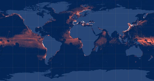 Distribution map: Purse seines